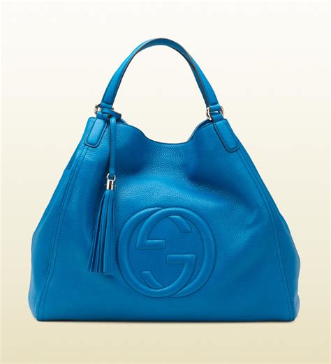 gucci oceano blu|gucci leather shoulder bag.